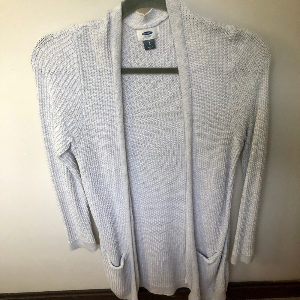 Grey Old Navy Knit Cardigan